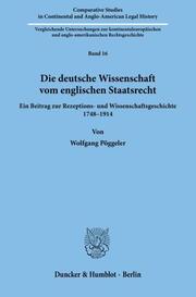 Die deutsche Wissenschaft vom englischen Staatsrecht. - Cover