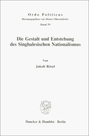 Die Gestalt und Entstehung des Singhalesischen Nationalismus. - Cover
