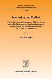 Sukzession und Freiheit. - Cover
