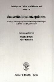 Souveränitätskonzeptionen. - Cover