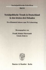 Sozialpolitische Trends in Deutschland in den letzten drei Dekaden. - Cover