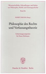 Philosophie des Rechts und Verfassungstheorie. - Cover