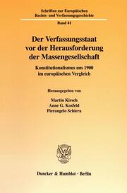 Der Verfassungsstaat vor der Herausforderung der Massengesellschaft. - Cover