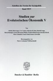 Studien zur Evolutorischen Ökonomik V.