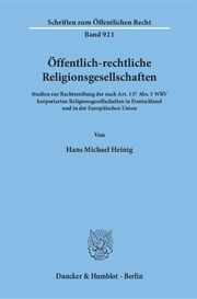 Öffentlich-rechtliche Religionsgesellschaften.