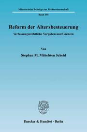Reform der Altersbesteuerung - Cover