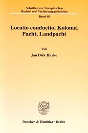 Locatio conductio, Kolonat, Pacht, Landpacht - Cover