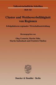 Cluster und Wettbewerbsfähigkeit von Regionen. - Cover