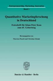 Quantitative Marketingforschung in Deutschland.