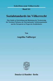 Sozialstandards im Völkerrecht - Cover