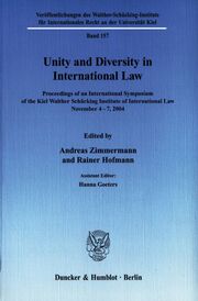 Unity and Diversity in International Law.