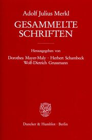 Gesammelte Schriften III/1 - Cover