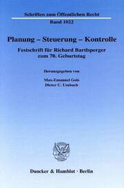 Planung - Steuerung - Kontrolle. - Cover