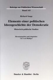 Elemente einer politischen Ideengeschichte der Demokratie. - Cover