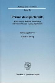 Prisma des Sportrechts - Cover