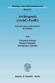 Archivgesetz (ArchG-ProfE) - Cover
