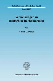 Verweisungen in deutschen Rechtsnormen - Cover