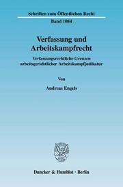 Verfassung und Arbeitskampfrecht - Cover