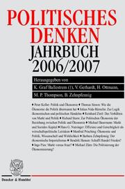 Politisches Denken. Jahrbuch 2006-2007.