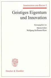 Geistiges Eigentum und Innovation - Cover