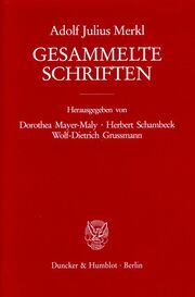 Gesammelte Schriften 3/2 - Cover