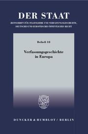 Verfassungsgeschichte in Europa. - Cover