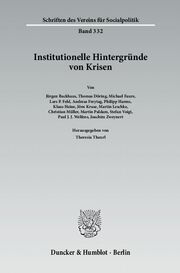 Institutionelle Hintergründe von Krisen. - Cover