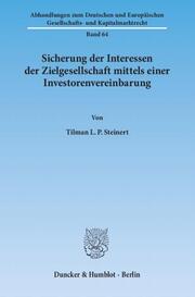 Sicherung der Interessen der Zielgesellschaft mittels einer Investorenvereinbaru - Cover