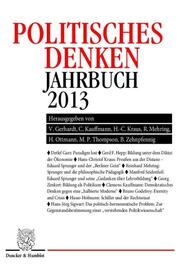Politisches Denken.Jahrbuch 2013.