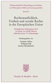 Rechtsstaatlichkeit, Freiheit und soziale Rechte in der Europäischen Union. - Cover