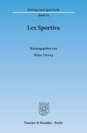 Lex Sportiva.
