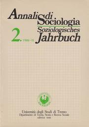 Annali di Sociologia / Soziologisches Jahrbuch.