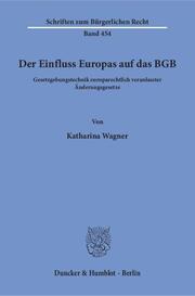 Der Einfluss Europas auf das BGB. - Cover