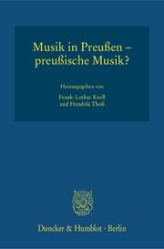Musik in Preußen - preußische Musik? - Cover