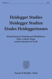 Heidegger Studies/Heidegger Studien/Etudes Heideggeriennes