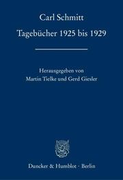 Tagebücher 1925 bis 1929 - Cover