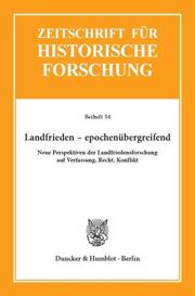 Landfrieden - epochenübergreifend. - Cover