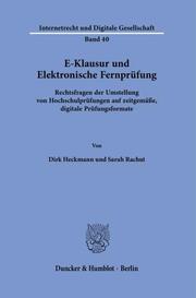 E-Klausur und Elektronische Fernprüfung - Cover