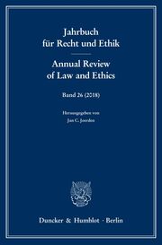 Jahrbuch für Recht und Ethik - Annual Review of Law and Ethics. - Cover