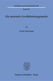 Die nationale Gewährleistungsmarke. - Cover