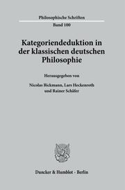 Kategoriendeduktion in der klassischen deutschen Philosophie.