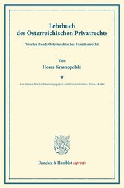 Lehrbuch des Österreichischen Privatrechts.