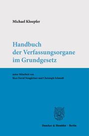 Handbuch der Verfassungsorgane im Grundgesetz. - Cover