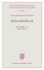 Kleine Schriften II. - Cover