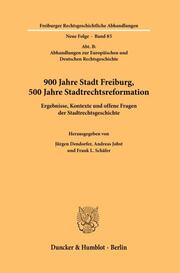 900 Jahre Stadt Freiburg, 500 Jahre Stadtrechtsreformation. - Cover