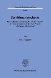 Servitium catechetae. - Cover