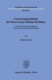 Umsetzungsprobleme der Flora-Fauna-Habitat-Richtlinie
