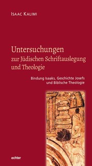 Untersuchungen zur Jüdischen Schriftauslegung und Theologie - Cover