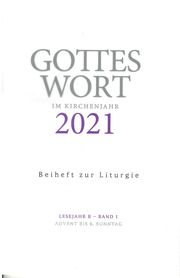 Gottes Wort im Kirchenjahr 1/2021 - Cover