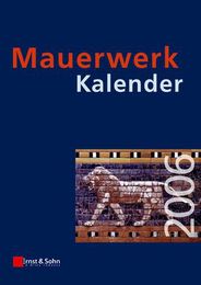 Mauerwerk-Kalender 2006